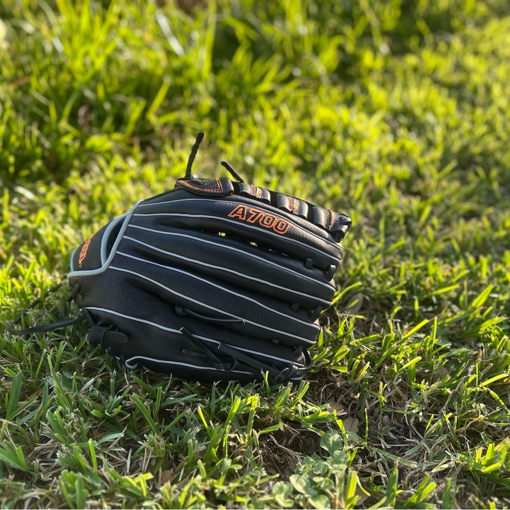 Wilson A700 Black and Orange Baseball Glove